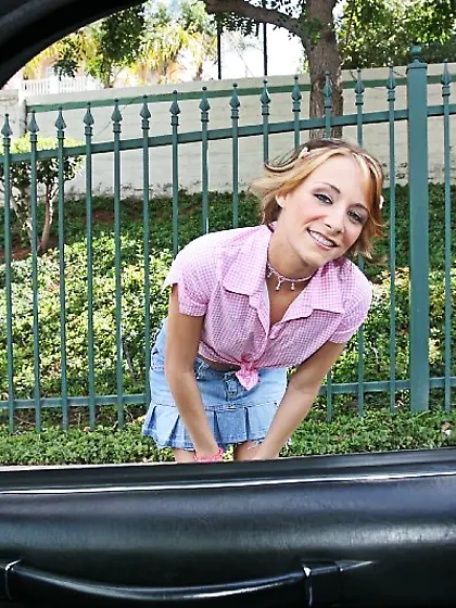 Amazing babe having small tits is getting banged in different mo