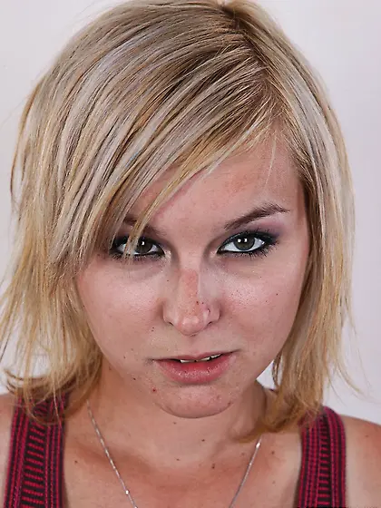 Cute blonde wants more than sitting on her...