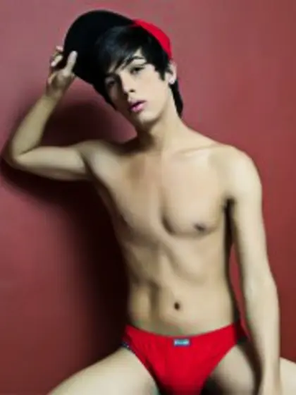 Brunette Young Man Tato Dancing.