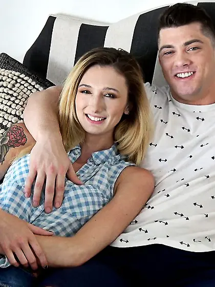 Brawny stud 69s and screws his sexy girlfriend