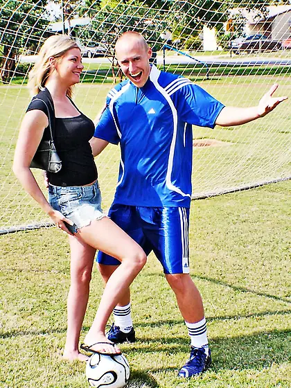 Big titted blonde Christina Skye gets her pink pussy pounded by