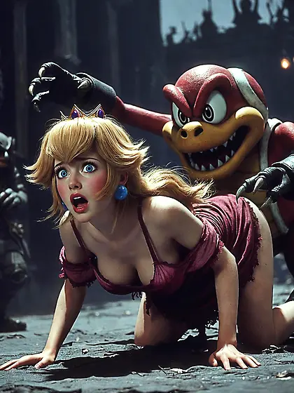 princess pea smb AI generated