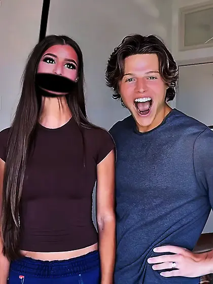 A happy couple enjoying some playtime