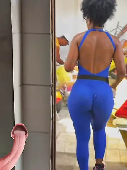 Vizinha negra rabuda