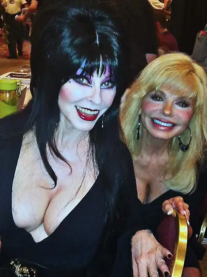 Elvira and Loni Anderson