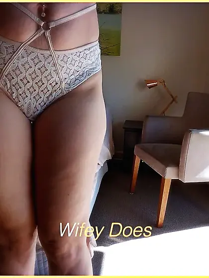 Wifey tries on different panties for your enjoyment