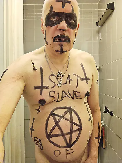 Satan slave humiliates himself
