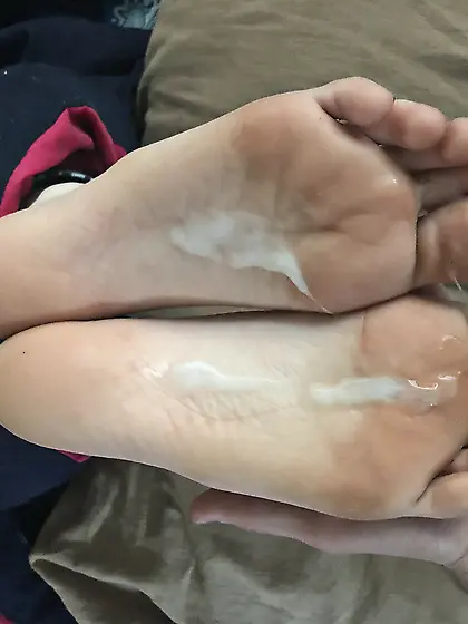 Cum on cute soles