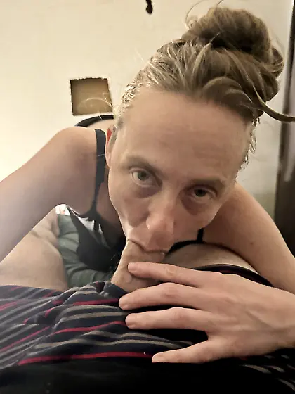 Sucking cock is the way of life for a whore