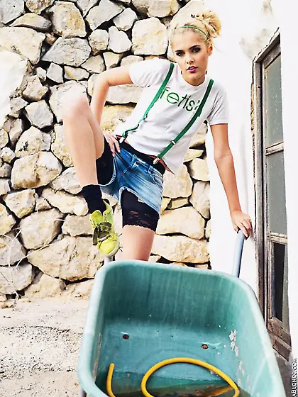 Showing outdoor is what gorgeous Sasha Blonde loves to do all th