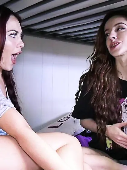 Hot amateur seduces stepdaughters