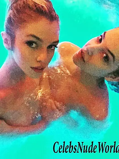 Topless photo of Stella Maxwell and Barbara Palvin