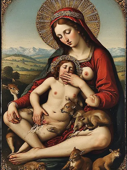 The Virgin Mary And Her Son,  Again