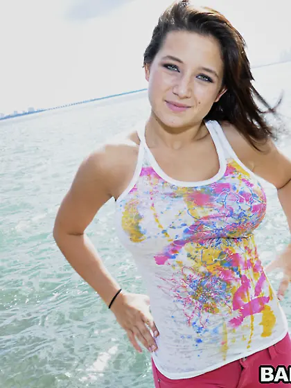 Charity Bangs takes her clothes off in front of the camera and s