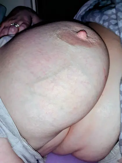 Wife's huge floppy tits