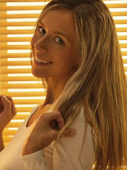 Nasty blonde teen hottie