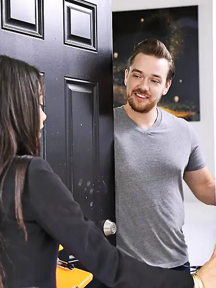 Horny american teen pounded hard in the bedroom