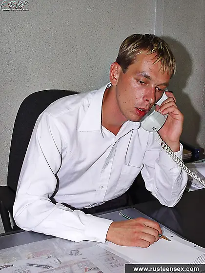 Boss and teen secretary