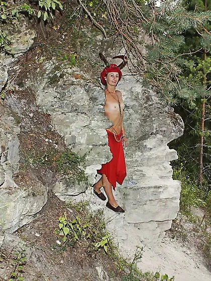 Forest Satyr on the Rock