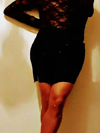 Brown,  ponytailed,  Bunny-maid tgirl