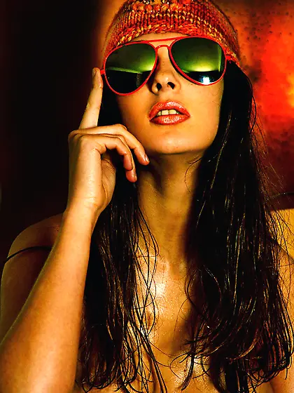 Vika Ac takes her lingerie in front of the camera and shows her