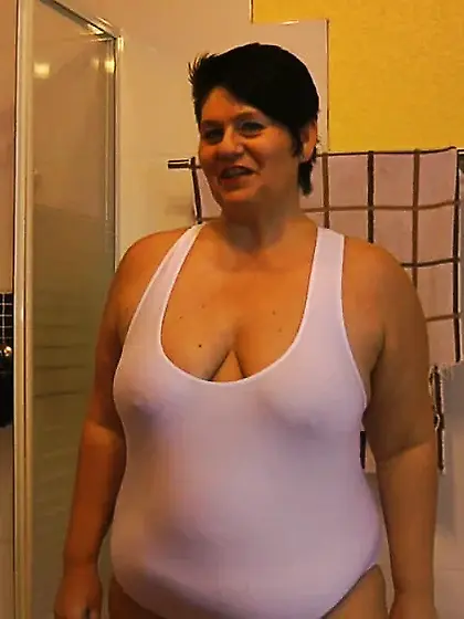 The white swimsuit :)