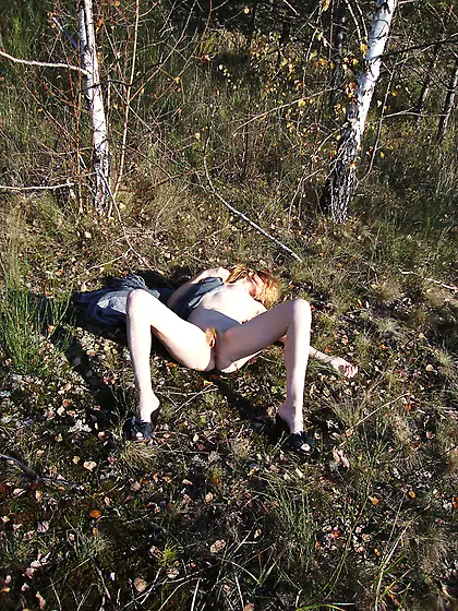 Naked somewhere out there