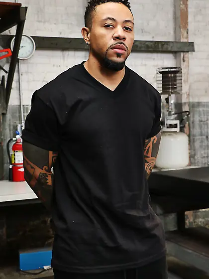 Perky pretty brunette gangbanged