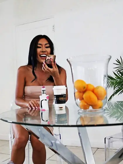 Energetic asian fully pleasures