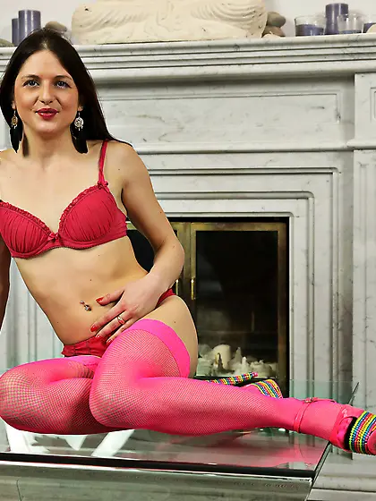 French high heels stockings