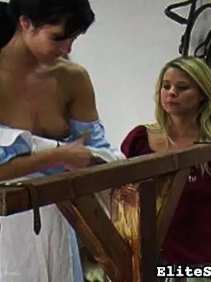 Hardworking country girl punished for disobedience