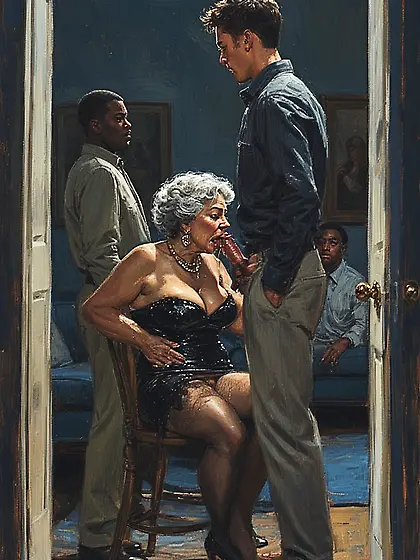 Nasty moms with bbc,  paintings