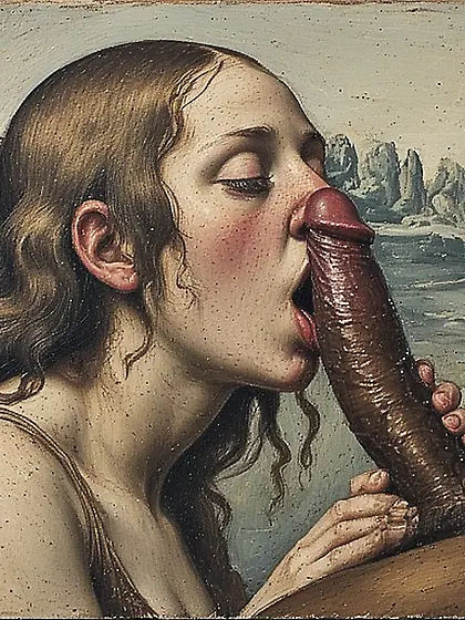 Nobildonna succhiando Cazzo - Tuscany school