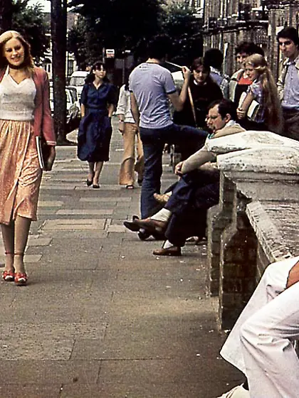 Sexy blonde retro honey