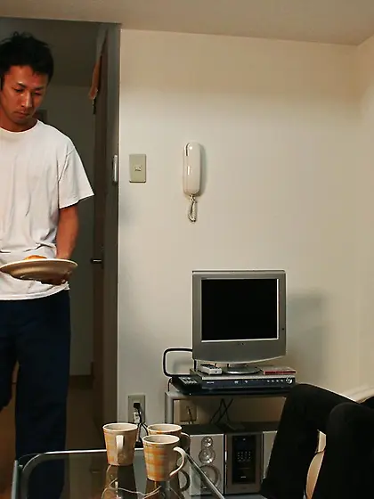 Japanese dude white shirt