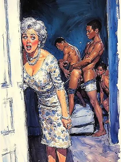 Nasty moms with bbc, paintings