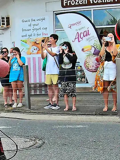WNBR Byron Bay erection flasher on the street
