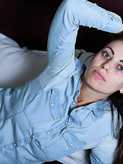 Girl brown hair nice