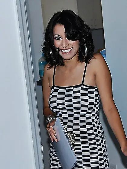 Hot brunette in a tiny skin tight dress Jessi Foster gets laid i