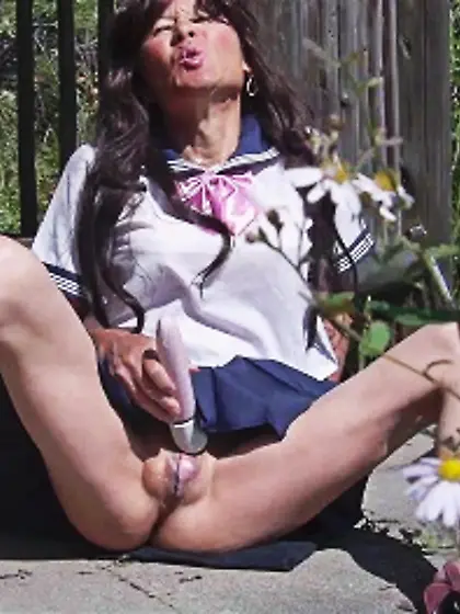 Japanese Fem Boi,  Pai-chan in Highschool Gurlie Skirt