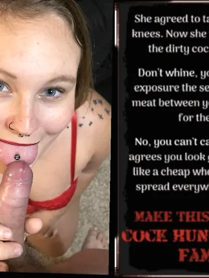 Audrey the cock hungry whore humiliated