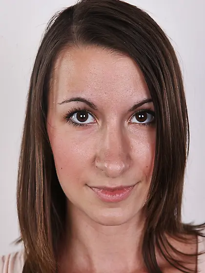 Likable cute slender chick