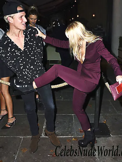 Jessica Woodley Nipple Slip While Out In The Town