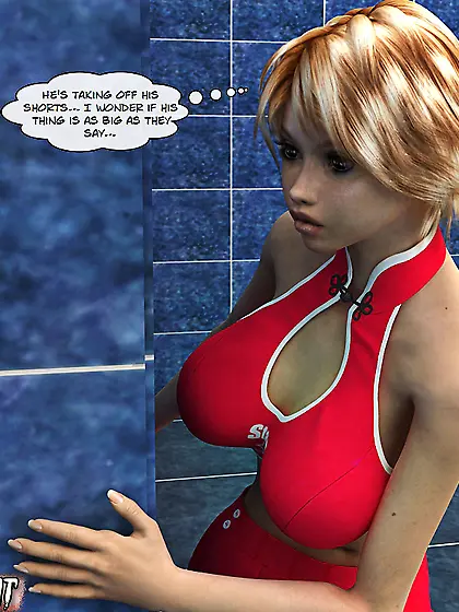 Scene busty blonde babe