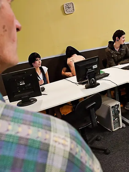 All hot girl Mikaela wants is to be alone with her classmate jus