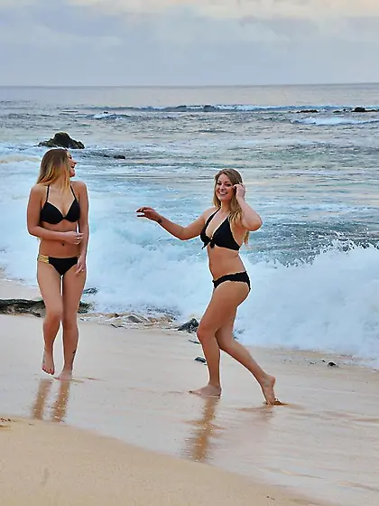 Tender looking girlfriends Teddi Rae and Veronica Weston are wal