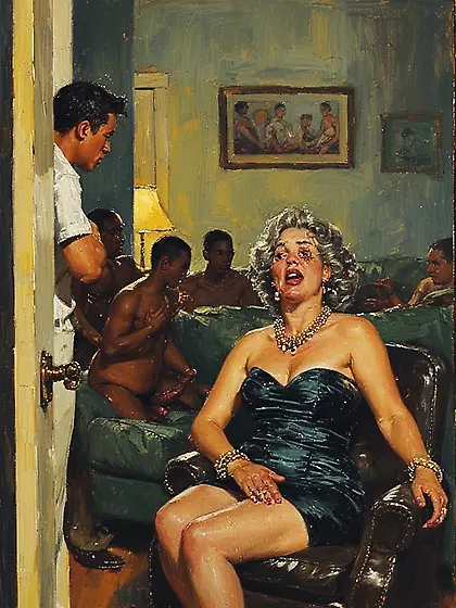 Nasty moms with bbc,  paintings