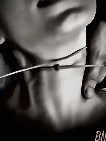 Neck Fetish Role Play w Cord