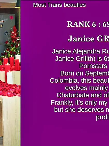 6th Pornstar amateur category : Janice GRIFFITH