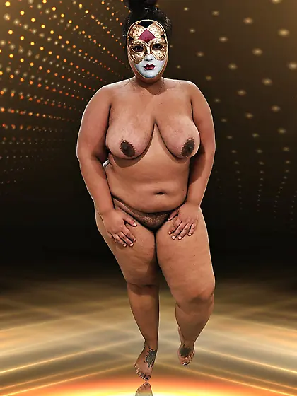 My fat naked wife on stage at the island girl show